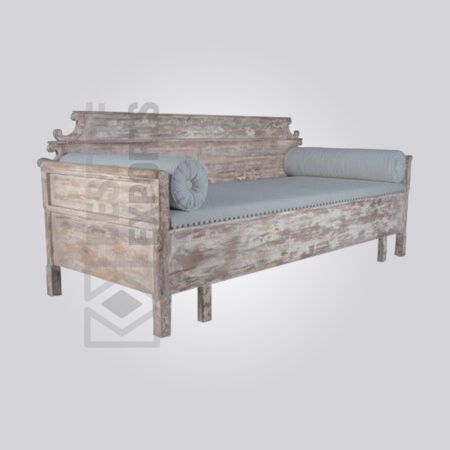 Antique Reproduction White Sofa