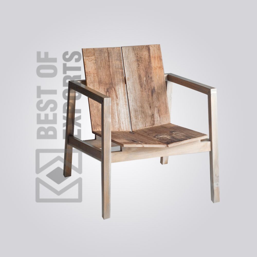 Modern Style Reclaimed Wood Chair