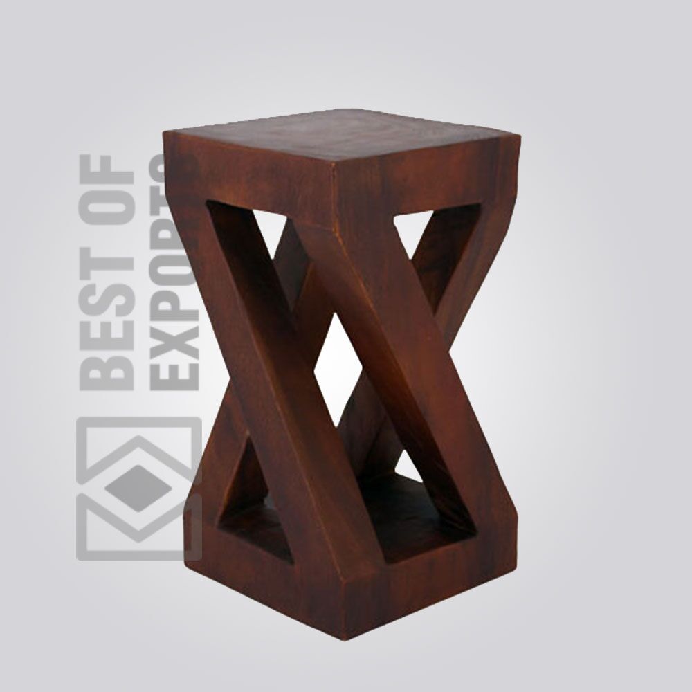 Modern Style Solid Wooden Stool - 3